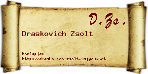 Draskovich Zsolt névjegykártya